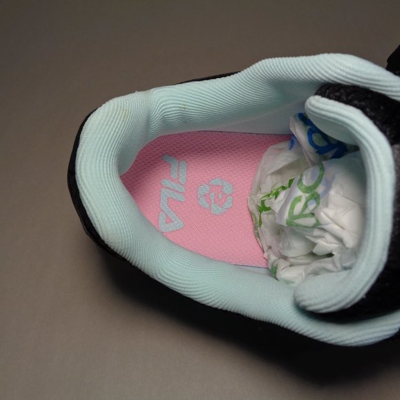 Fila Size 8 M QUADRIX Black / Aqua Trail Sneakers New Women's Shoes - Picture 16 of 16